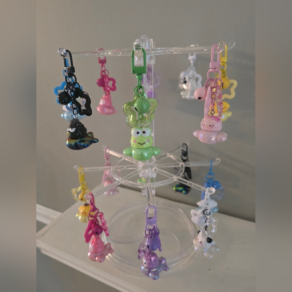 ENTIRE SET Handmade Acrylic Figure Keychain - 8 Pieces Total